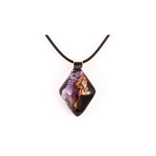 Подвеска из муранского стекла, арт. Vac_P_8627_gold_viol