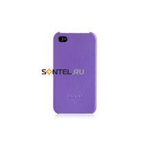 Задняя накладка Hoco для iPhone 4 кожаная purple
