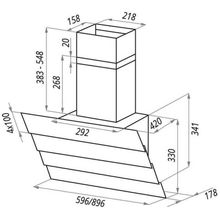 Каминная вытяжка Maunfeld Cascada Quart 60 Black