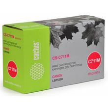 Тонер Картридж Cactus CS-C711M пурпурный для Canon LBP5300 (6000стр.)