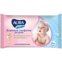 Aura Ultra Comfort+Aloe 15 салфеток в пачке