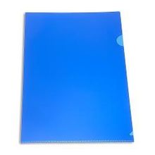 папка-уголок Бюрократ, А4, 180 мкм, непрозрачная, синяя (упаковка 20 шт) E310N 1blu