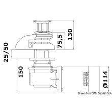 Osculati Italwinch Smart windlass 500 W 12 V - 6 mm low, 02.401.21