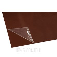 Лист оцинкованный с покрытием 0,4х1250х2000 мм PE 387 темно-коричневый
