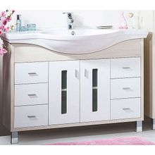 Бриклаер Тумба с раковиной Бали 120 светлая лиственница