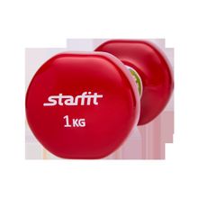 STARFIT Гантель виниловая DB-101 1 кг, красная