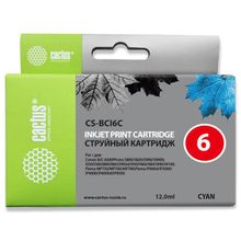 Картридж струйный Cactus CS-BCI6C голубой для Canon S800  S820  S900  S9000; i550  i560  i860  i865 