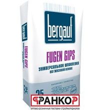 Шпатлёвка гипсовая Bergauf Fugen Gips, (25 кг) 54 шт под