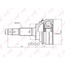 Шрус Наружный | Перед Прав Лев | Toyota Scepter Sxv10,Sxv15w,Sxv15 LYNXauto арт. CO7538