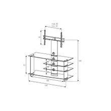 Стойка под телевизор Sonorous PL2145 B-HBLK