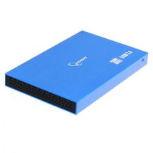 Внешний контейнер для 2.5 HDD SSD S-ATA Gembird EE2-U3S-56, металл, синий металлик, USB 3.0"