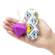 Tokidoki Фиолетовый клиторальный стимулятор-бриллиант SILICONE PURPLE DIAMOND CLITORAL VIBRATOR (фиолетовый)