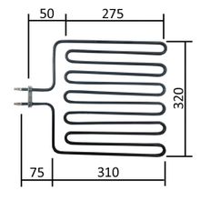 ТЭН для печей HARVIA 2500W, L240x415мм, прямой, 230V (HTS011HR), 314-ZSL