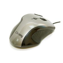 Мышь Chicony MS-6118 Gaming Lazer, оптическая, USB, up to 5000dpi, Metal-silver, 7 progr keys