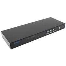 D-Link   DKVM-IP8   1U 8-port IP KVM Switch (клавиатура USB+мышь USB+VGA 15pin+LAN, 2 кабеля)