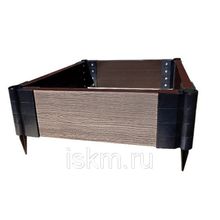 Песочница из досок ДПК 1,5х1,5 м высота 30 см