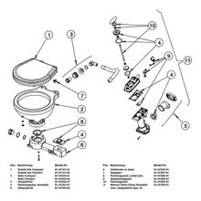Johnson Pump Помпа в сборе для унитаза Johnson Pump AquaT 81-47239-01 19 и 38 мм