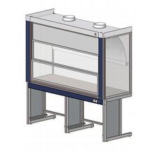 Шкаф вытяжной общ. назначения Лабмет ЛАБ-Про ШВ 180.80.225 SS (STEEL, ед. модуль из нерж. стали с противопролив. бортиком)