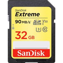 Карта памяти SD 32Gb SanDisk Extreme UHS-I U3 V30 90 40 MB s SDSDX