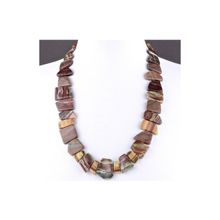 Бусики-Колечки Бусы Яшма "Осенний вальс" арт.П4328