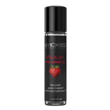 Лубрикант с ароматом клубники Wicked Aqua Strawberry 30мл