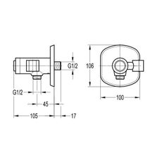 Штуцер с держателем и кнопочным переключателем CEZARES GLOBO-F-AIV1 GLOBO-F-AIV1-B-01