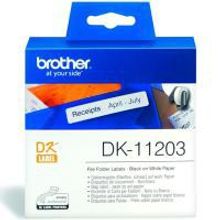 BROTHER DK11203 наклейки на корешок папки-регистратора (17 x 87 мм) 300 шт.