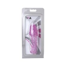 ToyFa Закрытая насадка розового цвета с шипами и точками - 13,5 см.