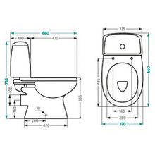 Унитаз-компакт Santek Цезарь WH301746 с микролифтом