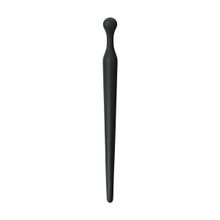 ToyFa Черный силиконовый уретральный плаг - 10 см.