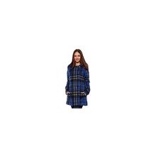 Пальто женское Quiksilver Cascade Plaid Peacoat Ink