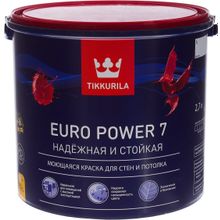 Тиккурила Euro Power 7 Надежная и Стойкая 2.7 л белая