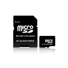 Silicon Power micro SDHC Card 8GB Class 10 + SD adapter SP008GBSTH010V10-SP
