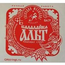 BA7F Комплект струн для балалайки-альт (сталь+ф б) Господин Музыкант