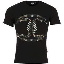 Футболка муж Just Cavalli S01GC0281, цвет черный, S