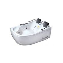 Ванна акриловая асимметричная 180x124, гидромассажная, H2O