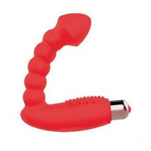 Bior toys Красный массажер простаты с вибрацией - 10 см. (красный)