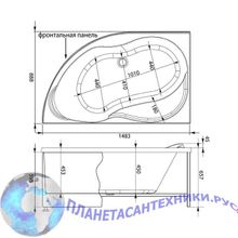 Панель фронтальная Aquanet Graciosa 150 L