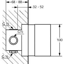 Скрытая часть Kludi (38826N)