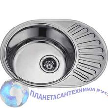 Мойка нерж Frap FD-4557 57-45-18 декор