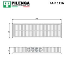 Фильтр Воздушный PILENGA арт. FAP1116