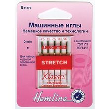 Hemline Иглы для бытовых швейных машин стрейч № 75