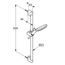 Душевой гарнитур Kludi Freshline (6793005-00) (600 мм)