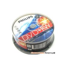 Диски DVD+RW 4.7Gb Philips 4х  25 шт  Cake Box