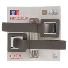 Ручки дверные межкомнатные Punto ORION QR HD GR CP-23 графит хром