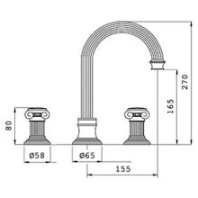 Смеситель Cezares Olimp BLS2 A 03 24 O для раковины