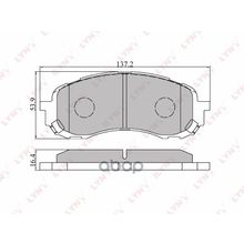 Колодки Тормозные Дисковые LYNXauto арт. BD7102