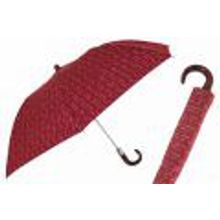 Pasotti - Зонт мужской складной красный, ручка под дерево.