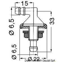 Osculati Bulkhead-pass f. windshieldwiper, 19.108.02