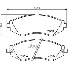 Колодки Тормозные Дисковые | Перед | Chevrolet Lacetti Saloon (J200) 1.6 03.2005 - 03.2013 <=> Chevrolet Lacetti (J200) 1.4 16v 03.2005 - NISSHINBO арт. NP6028